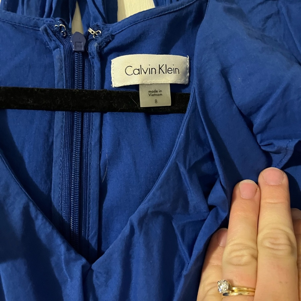 Royal blue Calvin Klein dress